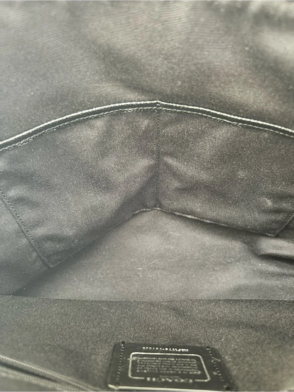 Coach sleek leather